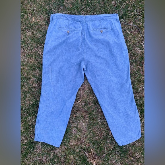 •GAP•Girlfriend Coupe Girlfriend•Ankle Length•Size 16/33•Chambray Linen-Look - Picture 2 of 7